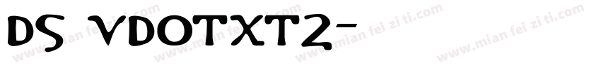 DS VDOTXT2字体转换